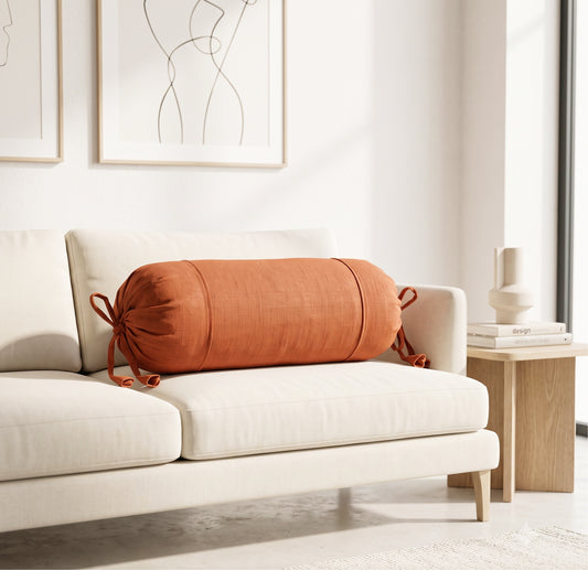 Orange  Bolster Cover