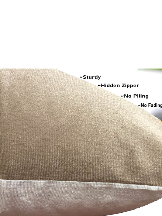 Velvet Cream Cushion Cover 16