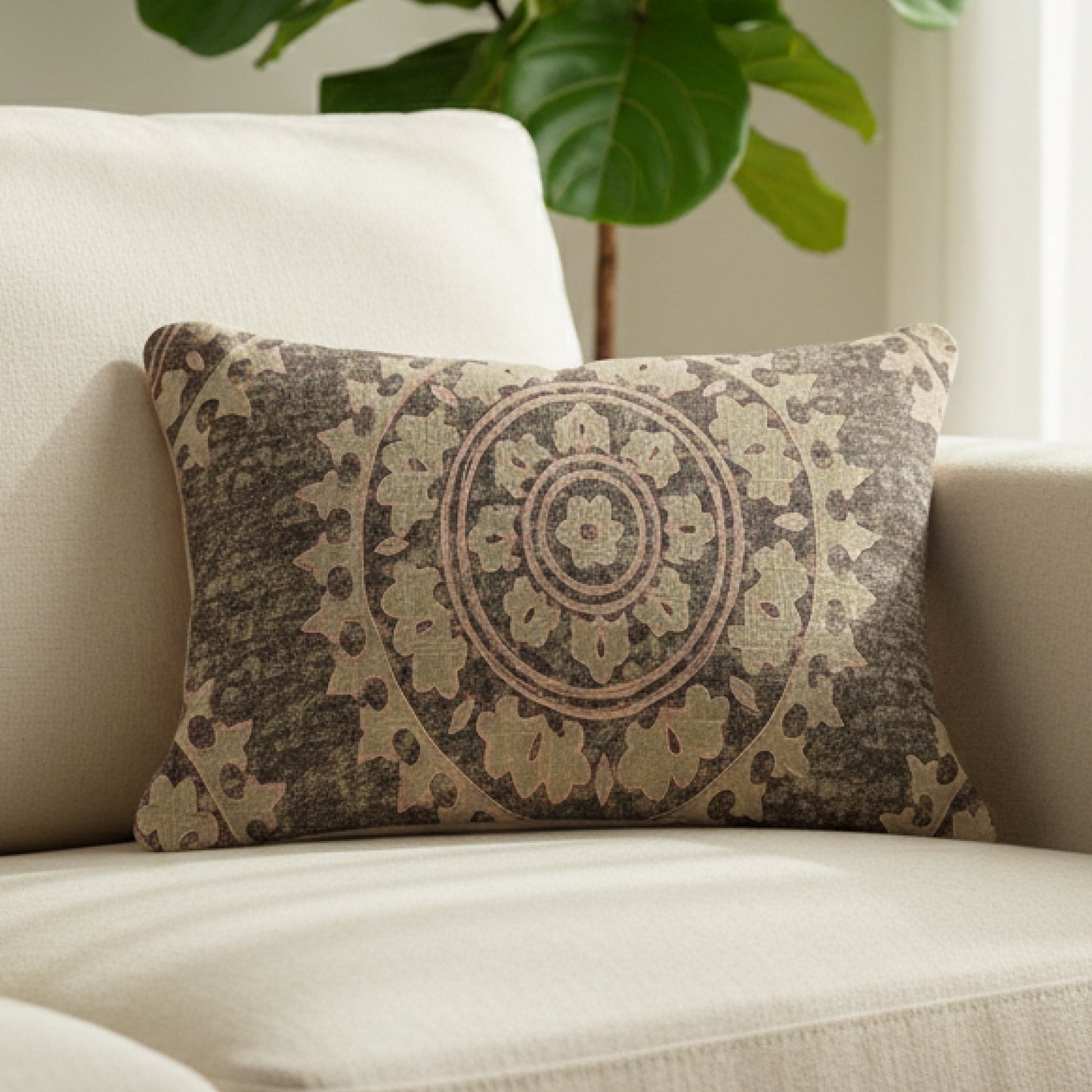 Peanut Brown Cushion Cover 14"x26"