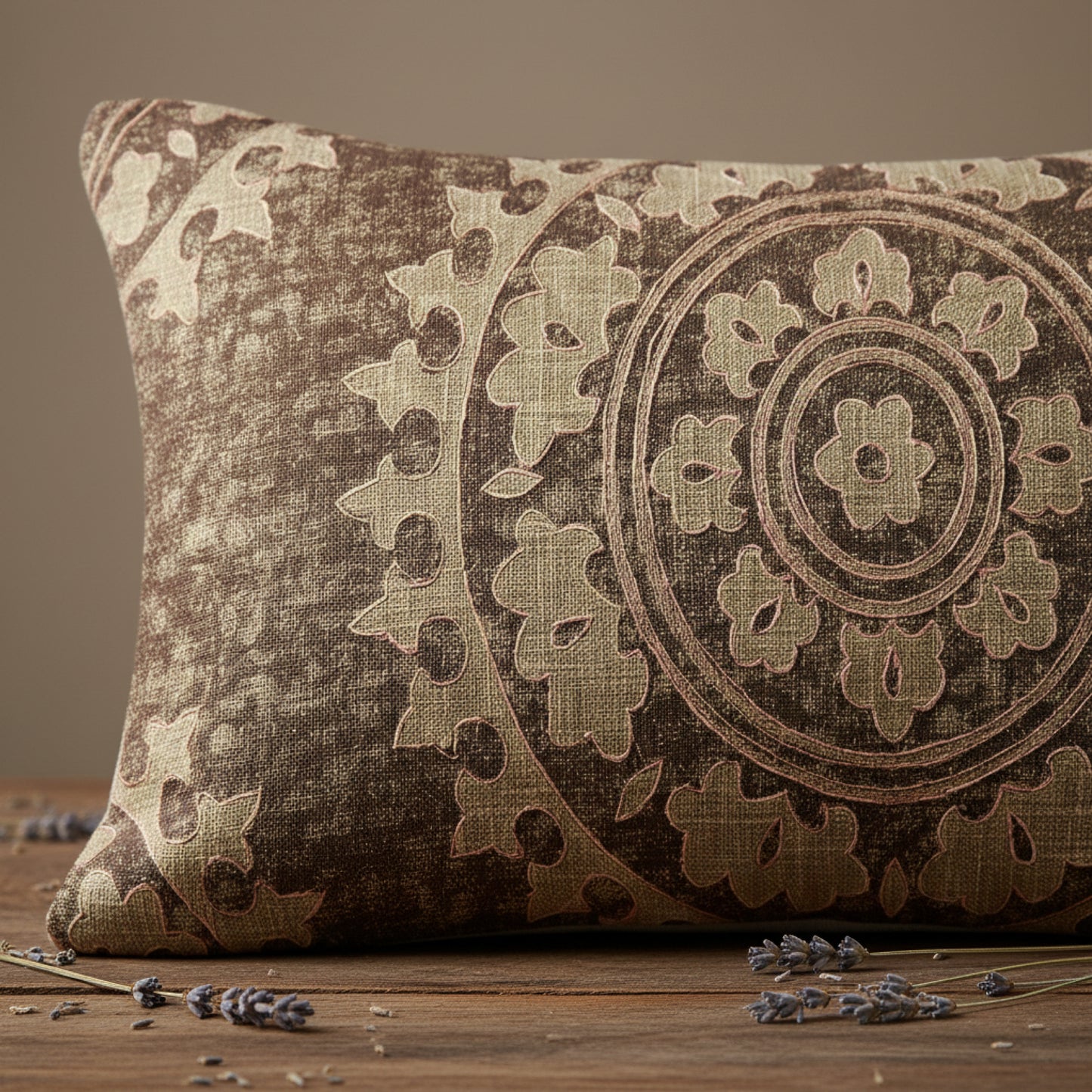 Peanut Brown Cushion Cover 14"x26"