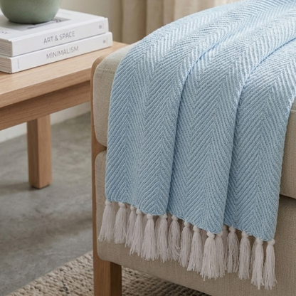 Sky Blue Throw