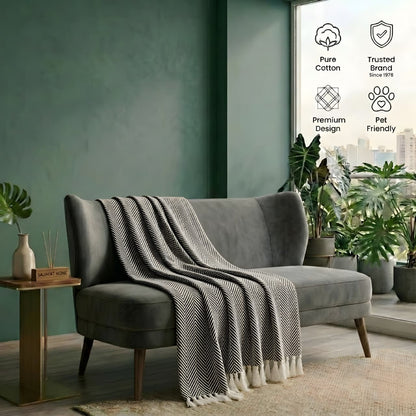 Brown Beige Throw