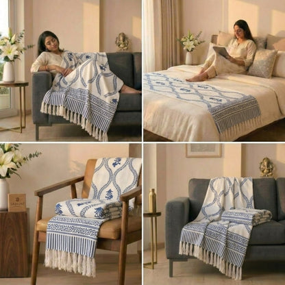 Slub Printed Throw