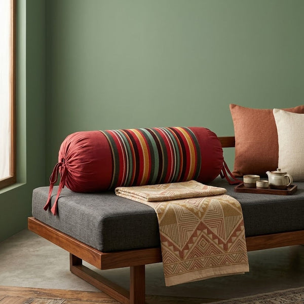 Red Multi Bolster Cover