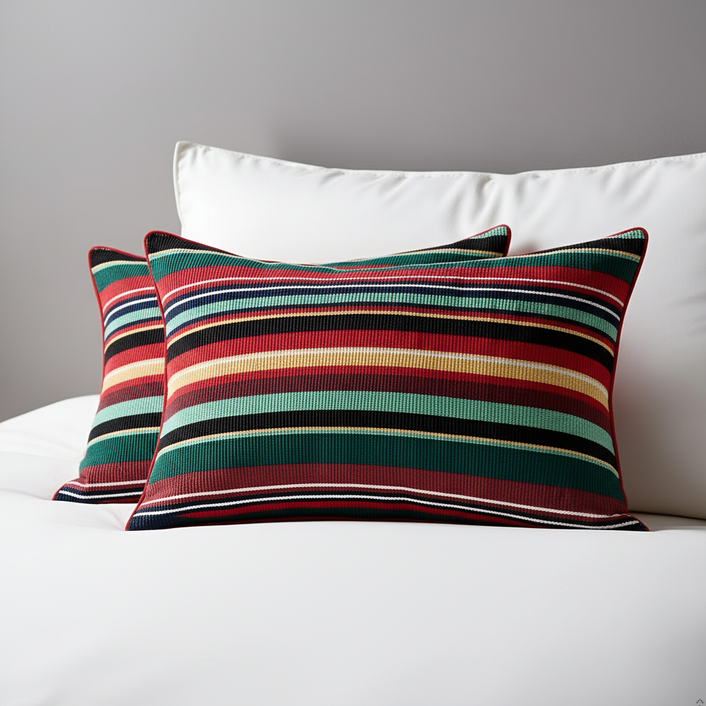 Ruby Red Cushion Cover 12"x18" (Pack of 2)