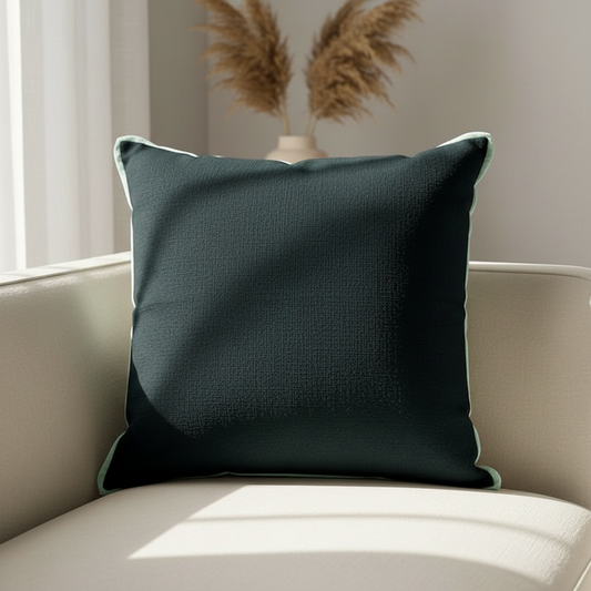 Charcoal Black Cushion Cover 22"x22"