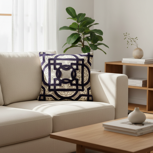 Beige Cushion Cover 22"x22"