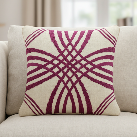 Ivory Cushion Cover 18"x18"