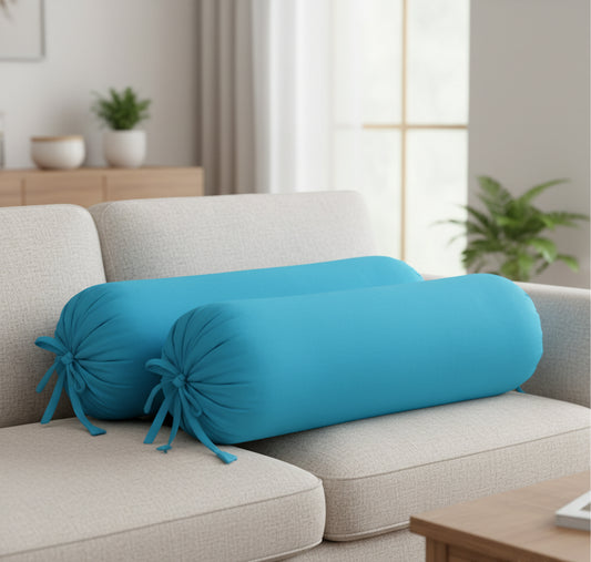 Sky Blue Bolster Cover
