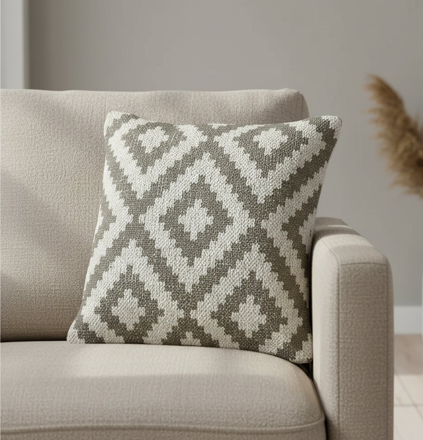 Grey Cushion Cover 18"x18"