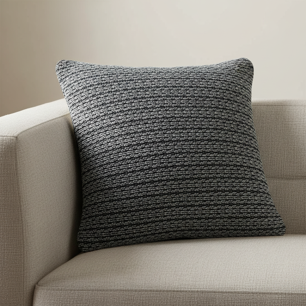 Black Cushion Cover 22"x22"