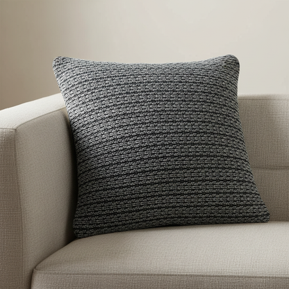 Black Cushion Cover 22"x22"