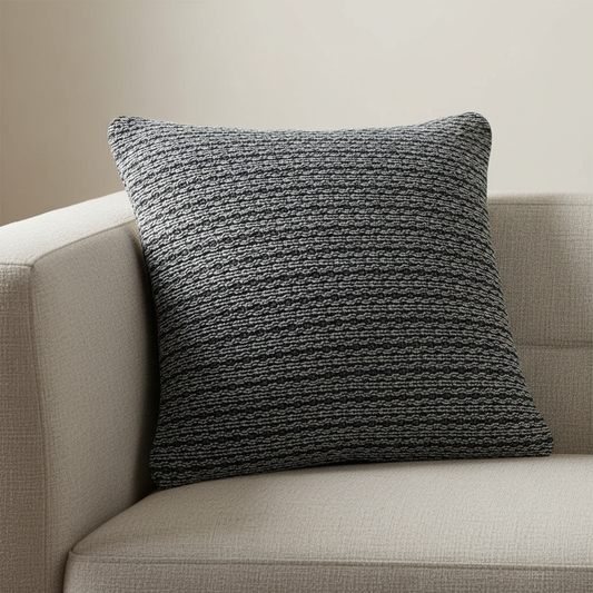 Black Cushion Cover 22"x22"
