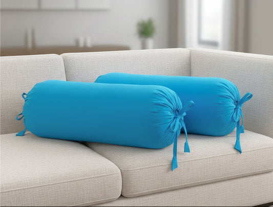 Sky Blue Bolster Cover