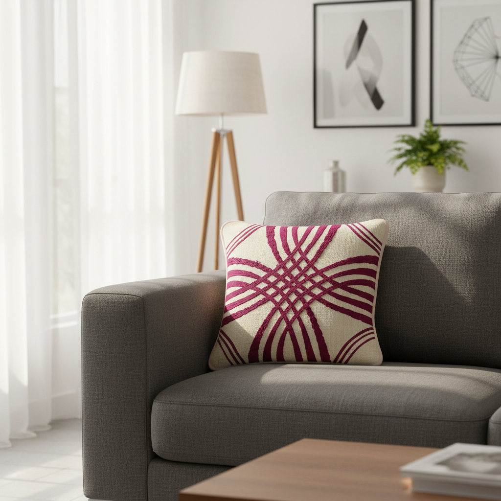 Ivory Cushion Cover 18"x18"