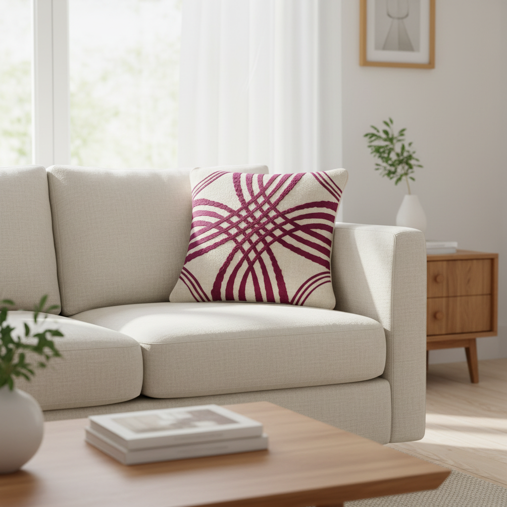 Ivory Cushion Cover 18"x18"