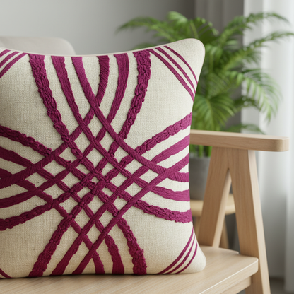 Ivory Cushion Cover 18"x18"