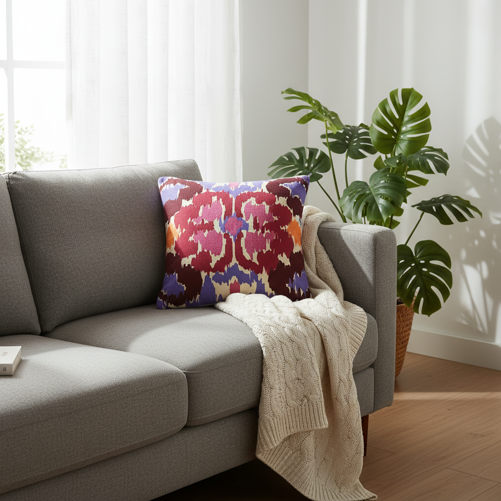 Purple Cushion Cover 18"x18"