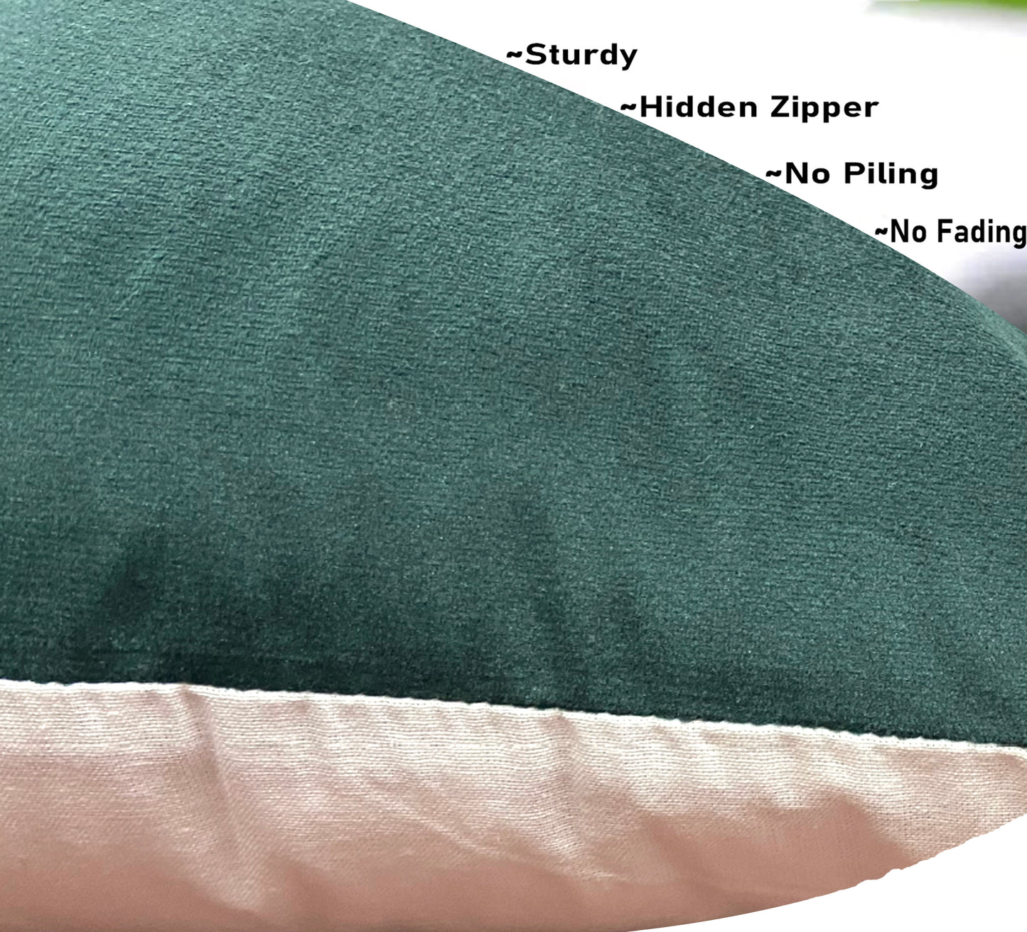 Velvet Green Cushion Cover 16"x16" (Pack of 2)