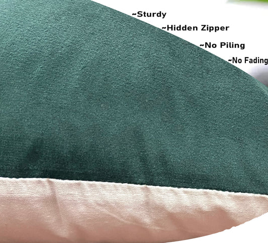 Green Velvet Cushion Cover