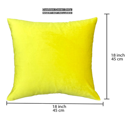 Yellow Cushion Cover 18"x18" (Pack of 2)